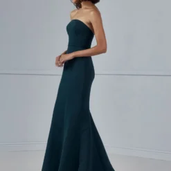 Agnes -Bridal Shop 04 Bridesmaids AGNES GB153A Strapless Fittoflare Faille Side scaled