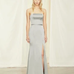 Marisa -Bridal Shop 2 Bridesmaids GB130S MARISA Dress Strapless Fit to Flare Satin Front scaled