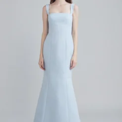 Ida -Bridal Shop AmsaleBridesmaids Dress Ida GB198A Squareneckline Widestraps Slit Faille Front1 98834f5a f2d2 4f6d b0a3 cbd62c13ed87 scaled