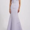 Isolde -Bridal Shop Amsale Bridesmaids ISOLDE GB293A Faille V neckdress SpagettiStrap Fit to Flare Front1