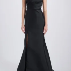 Mikado Draped Bodice Gown