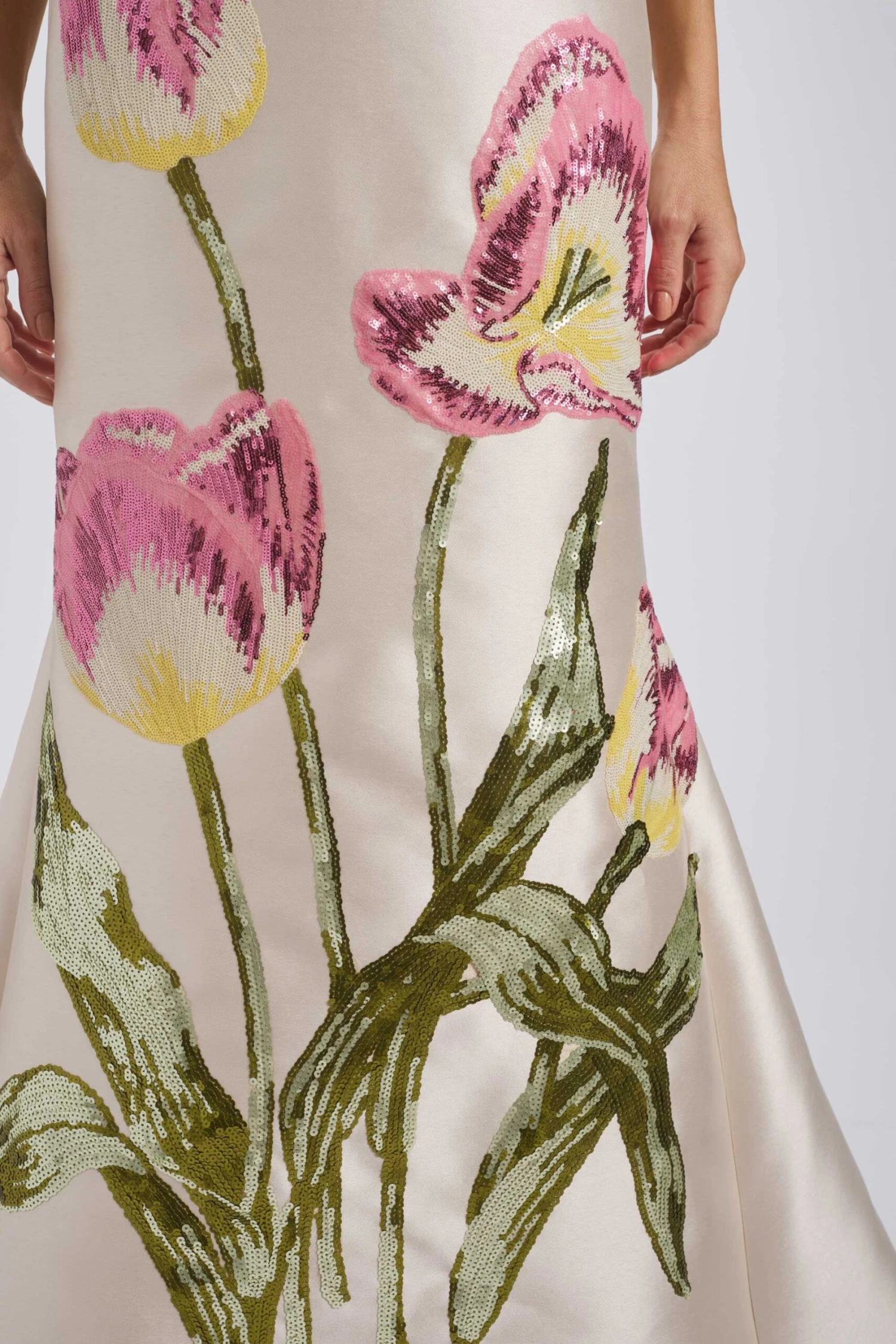 Sequin Appliqué Gown - Image 4