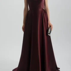 One Shoulder Drape Gown