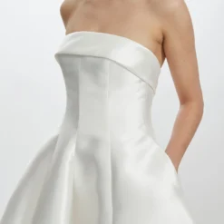 Mikado Strapless Dress