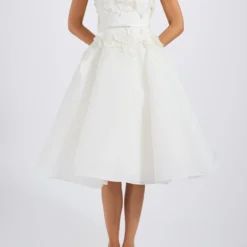 Gazar Embroidered Flower Dress