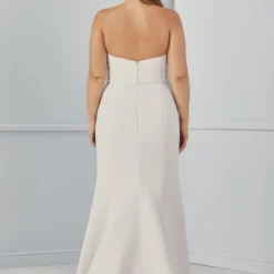 Agnes -Bridal Shop Bridesmaids AGNES GB153A Strapless Fittoflare Faille Back scaled