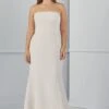 Agnes -Bridal Shop Bridesmaids AGNES GB153A Strapless Fittoflare Faille Front1