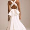 Dorothy -Bridal Shop NouvelleAmsale Bridal DOROTHY R458M Mikado ScoopNeck A LineGown CrisscrossBack BowDetail Mood1