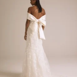 Bridal Shop -Bridal Shop NouvelleAmsale JANA R410V 3DFloralEmbellished Back